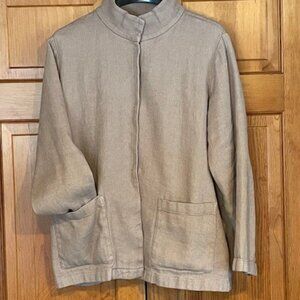 Eileen Fisher Organic Linen & Organic Cotton Jacket
